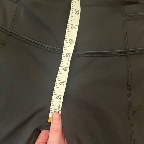 Lululemon Pace Queen Tight 7/8 Length Size 4 Black Reflective Full On Luxtreme - Picture 5 of 15